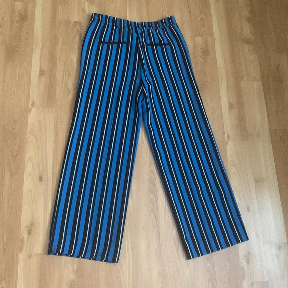 INC Blue Striped Pants | Size S - Picture 2 of 3